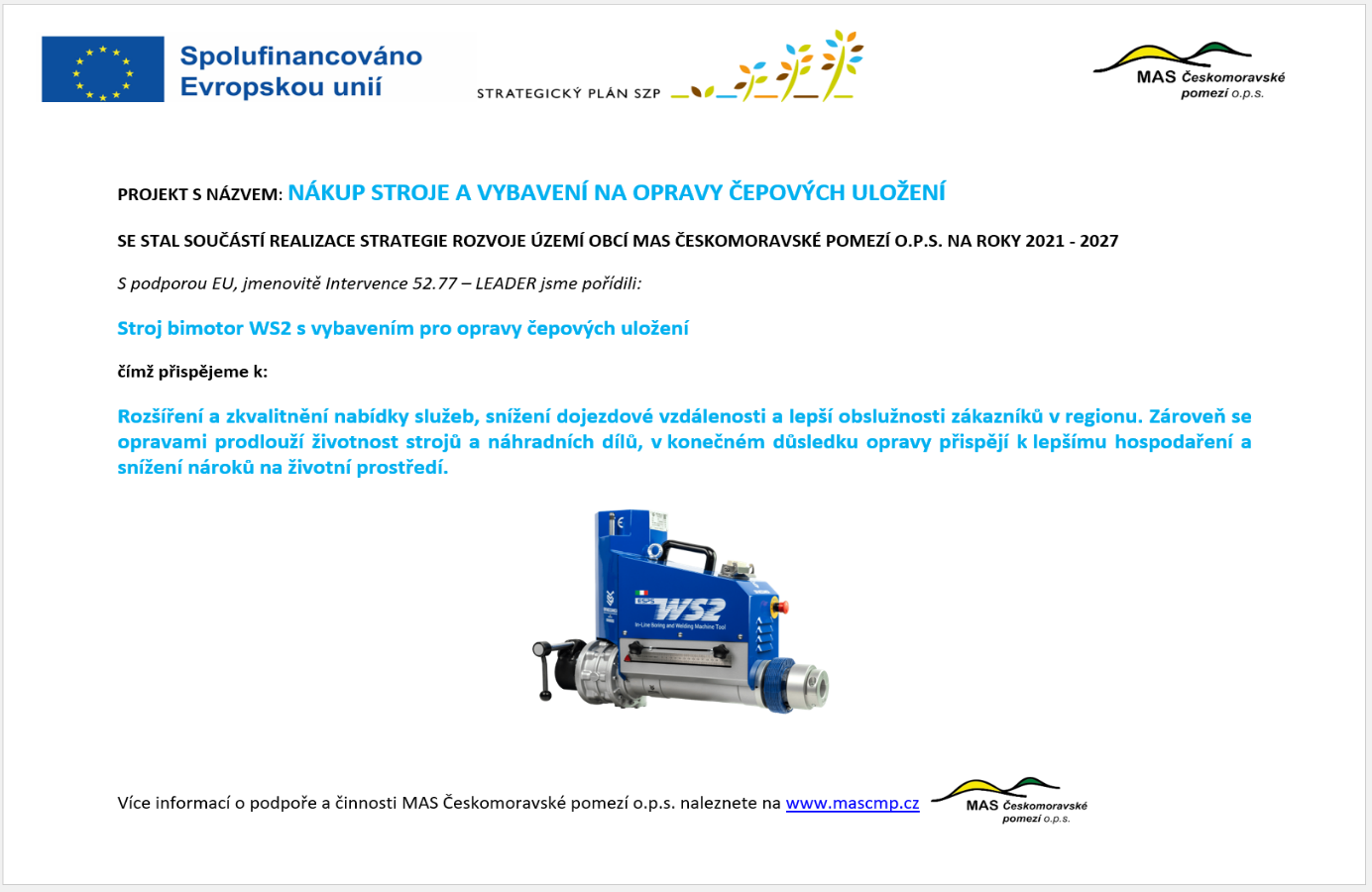 Opravy čepových uložení